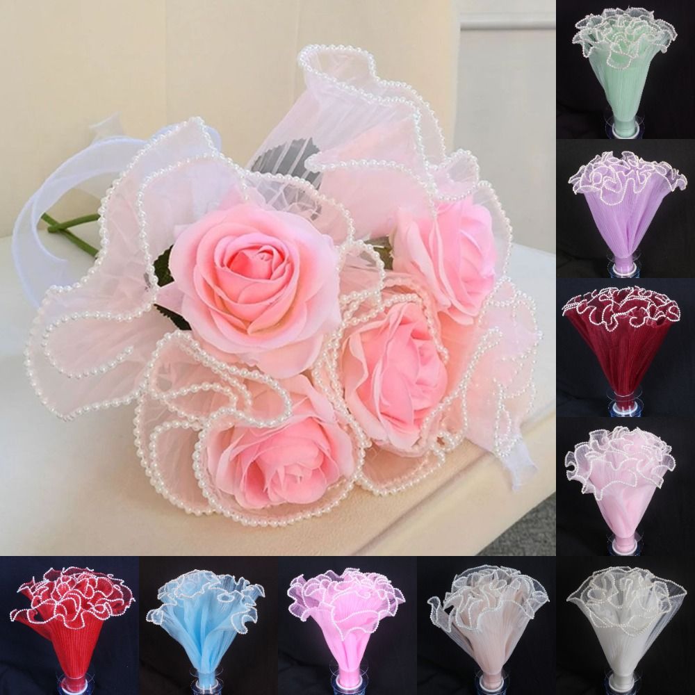 Florist Supply House - 28cmx4Yards Ruban de dentelle en maille