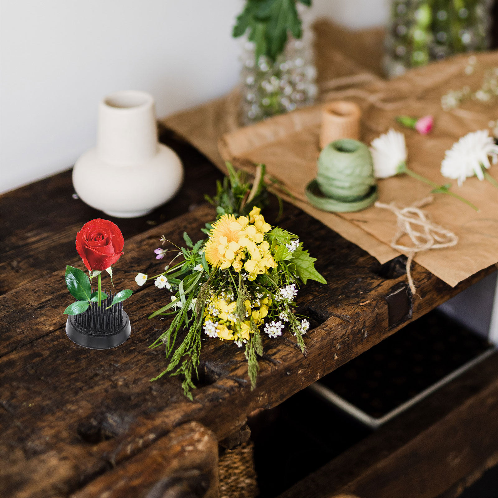 Easy Florist Supply - Base de fixation de fleurs professionnelle