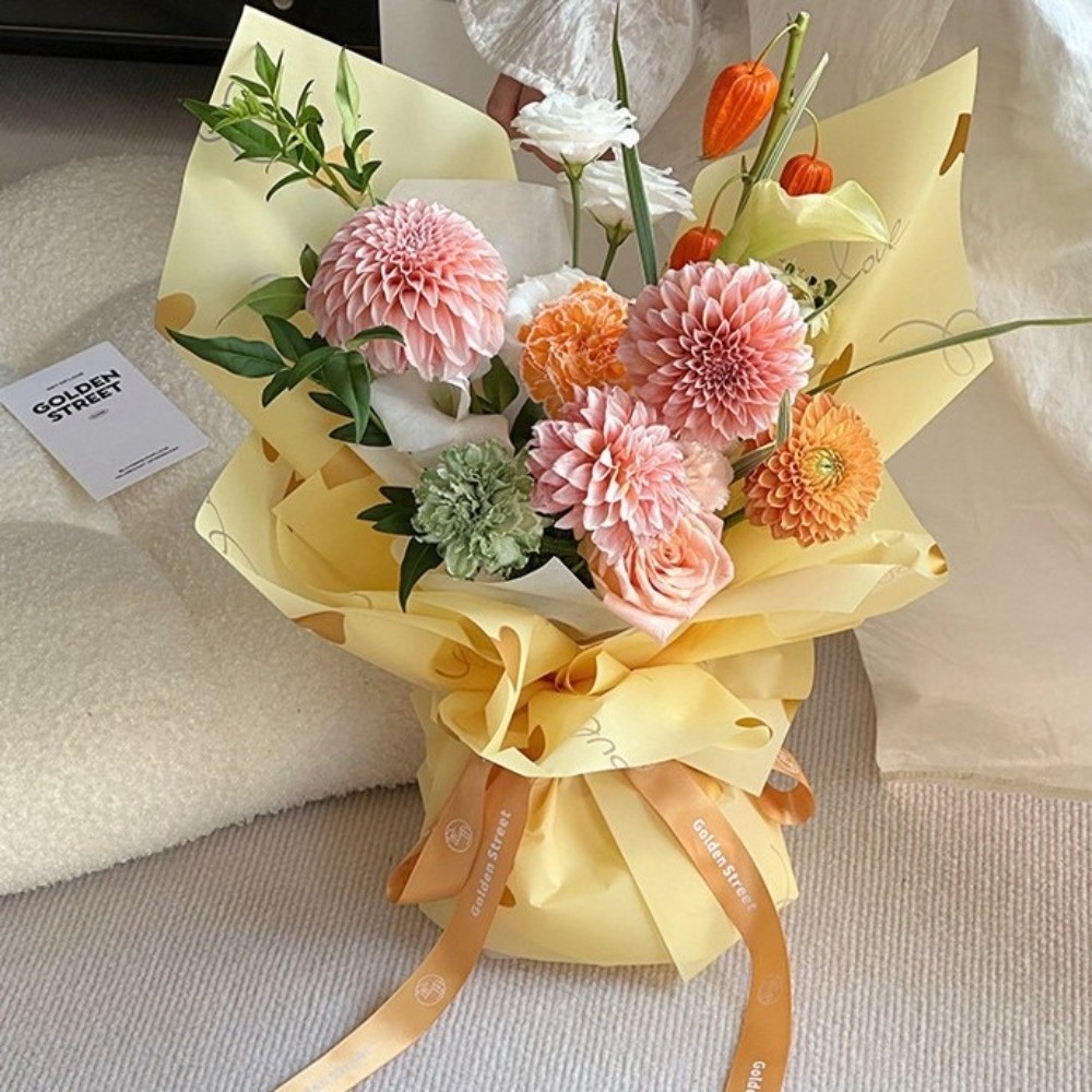20 feuilles de papier d'emball - Flower Wrap Kraft avis et prix