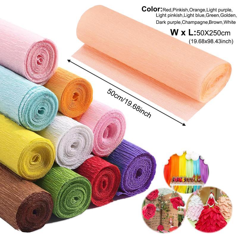Rouleau de papier crêpe coloré - Flower Wrap Kraft avis et prix