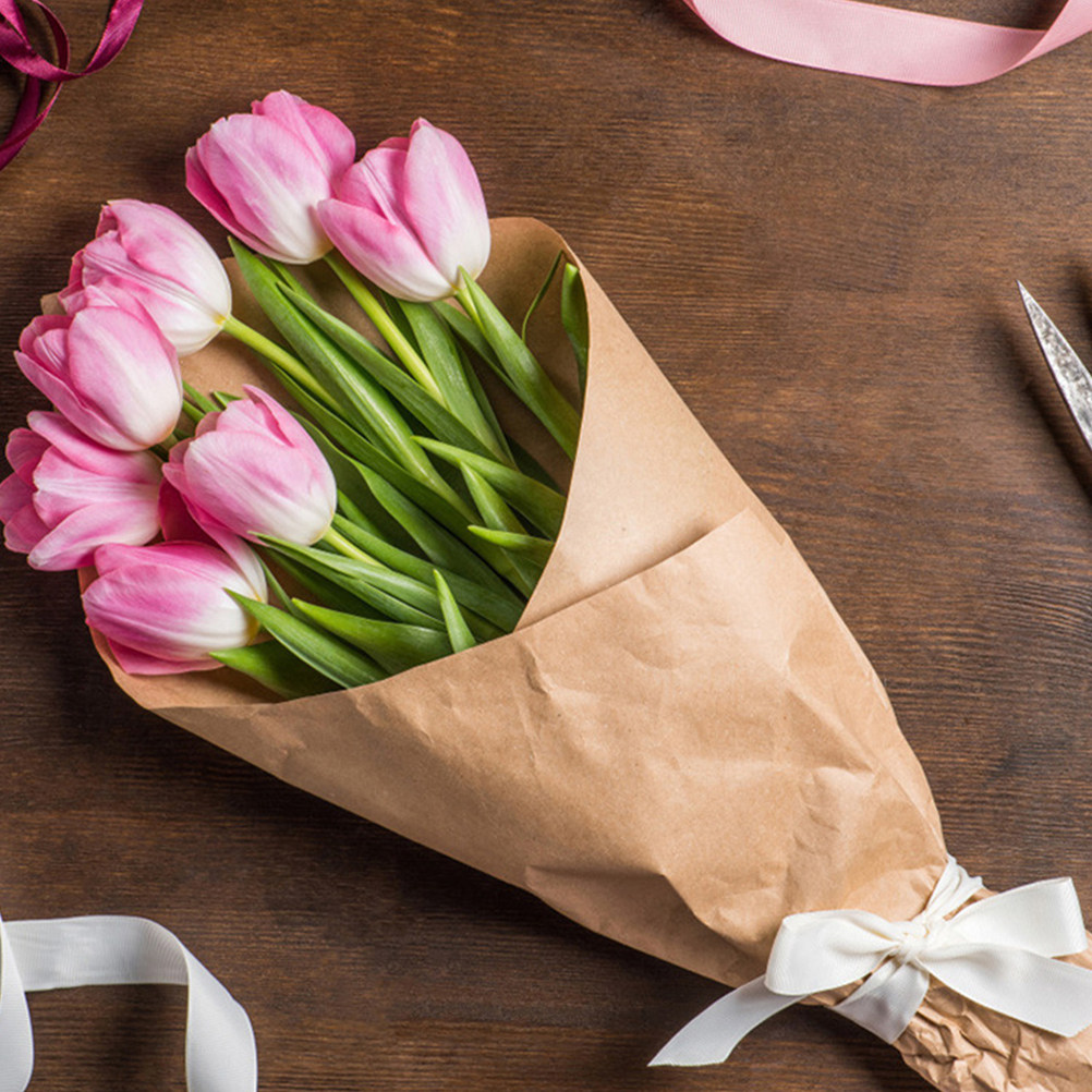 2 rouleaux de papier kraft mul - Flower Wrap Kraft avis et prix